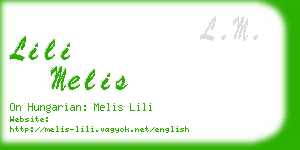 lili melis business card
